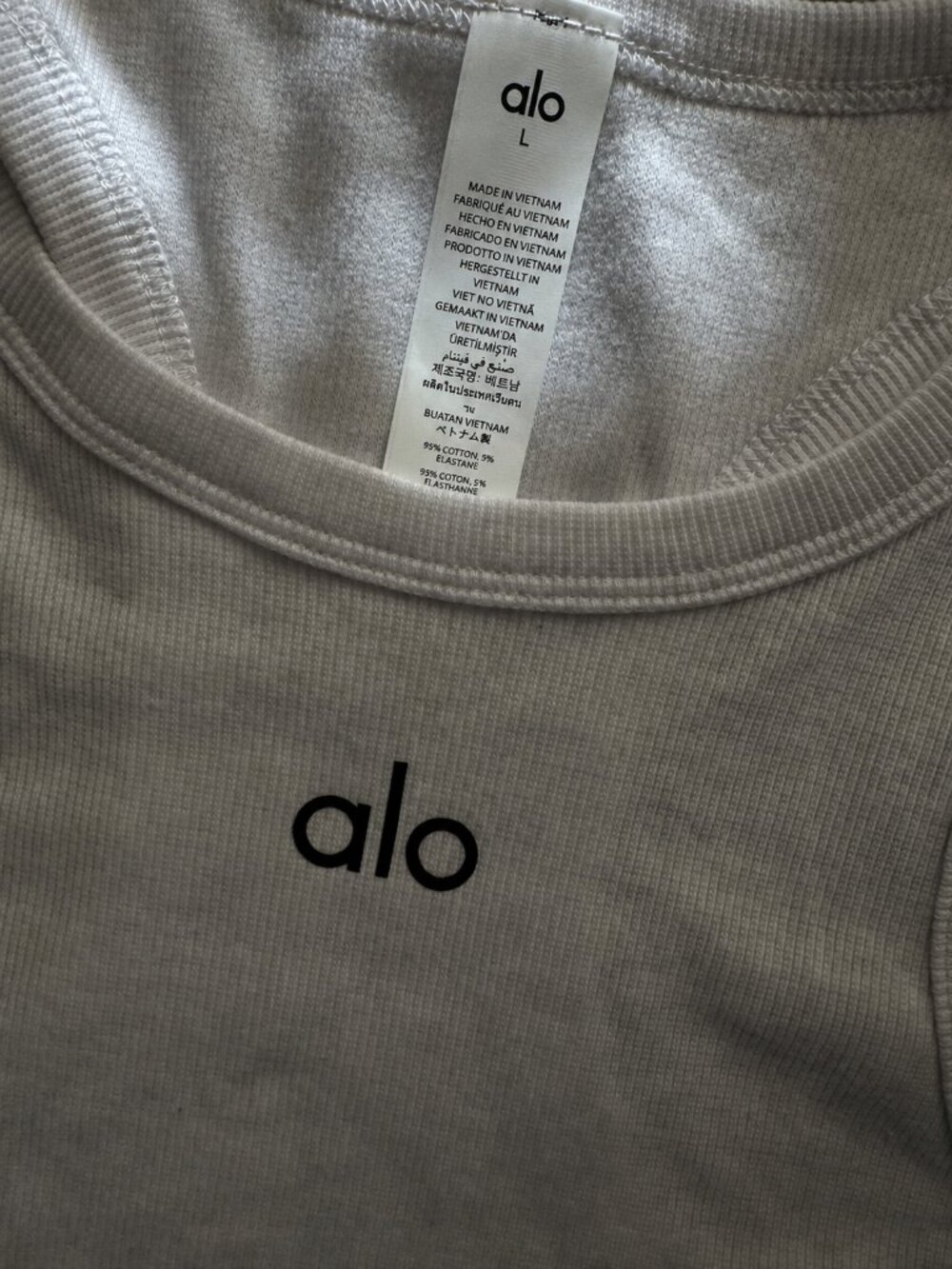 ALO Yoga Match Point Tennis Skirt & Aspire Tank Set White/Black | Size L | NWT - Picture 4 of 11